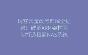 玩客云魔改黑群晖全记录！破解ARM架构限制打造极简NAS系统